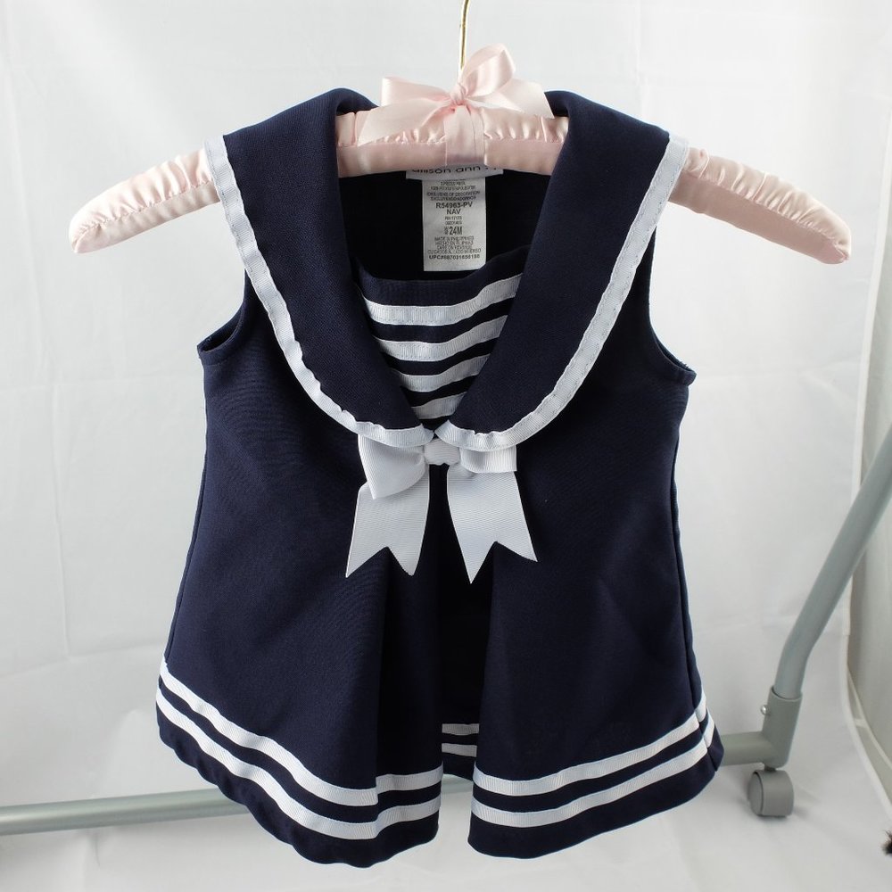 Allison Ann 24 Months, Girls Navy Sailor Outfit